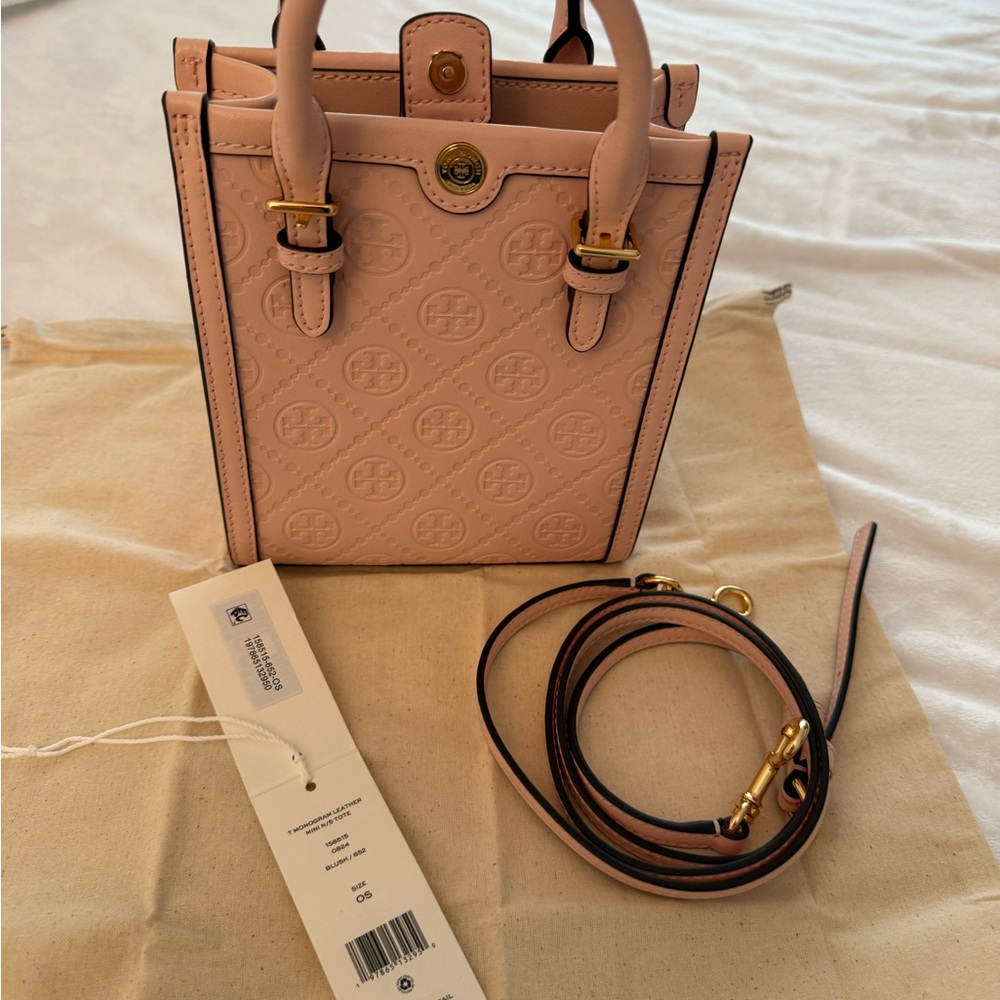 Tory Burch Pink Mini Tote Bag